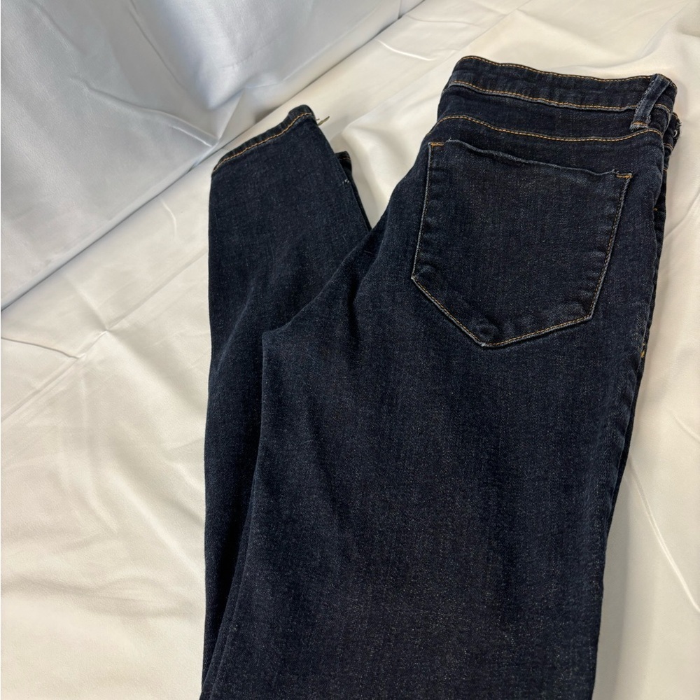 H&M Dark Blue Skinny Jeans – Zipper Ankle – Size 6 - Picture 8 of 13